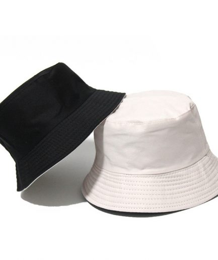 Black Solid Bucket Hat