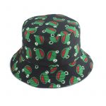Reversible Fishing Cap Cartoon Frog Bucket Hat
