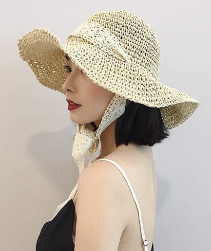 Korean Foldable Handmade Straw Hat