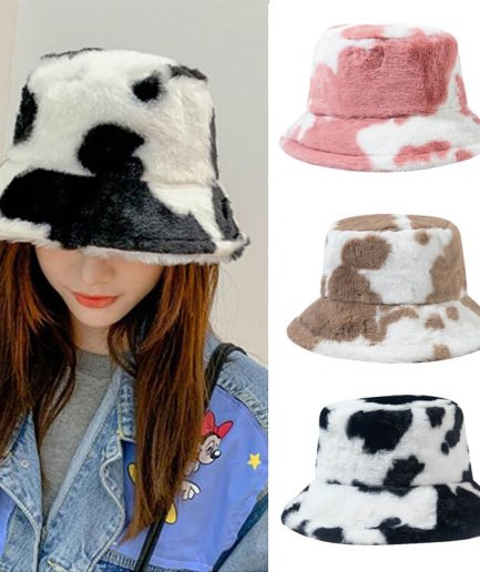 Cow Print Women Bucket Hat