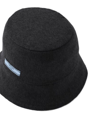 Prada Logo Patch Bucket Hat